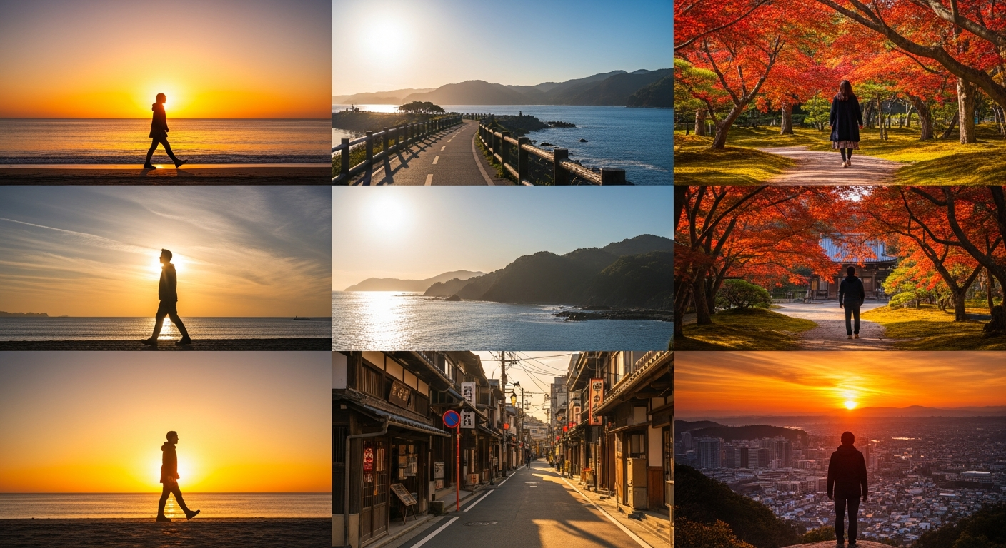 日の出から日没まで歩き続けた特別な一日